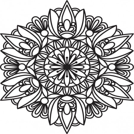 Geschnitztes Mandala-Holzgemälde auf Sperrholzwandrose Geschnitztes Mandala-Holzgemälde auf Sperrholzwandrose