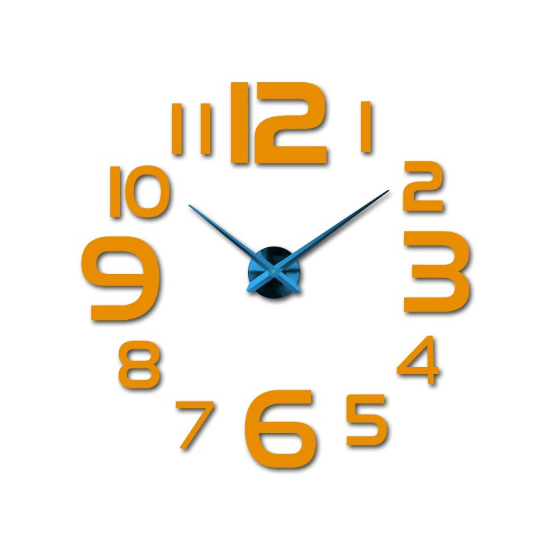 Große Wanduhr - moderne 3D Wanduhr zum Aufkleben. Wanduhren für die Küche und Wanduhren für das Wohnzimmer!