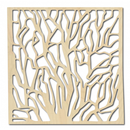 Geschnitztes Holzwandbild aus Sperrholz KVADERR