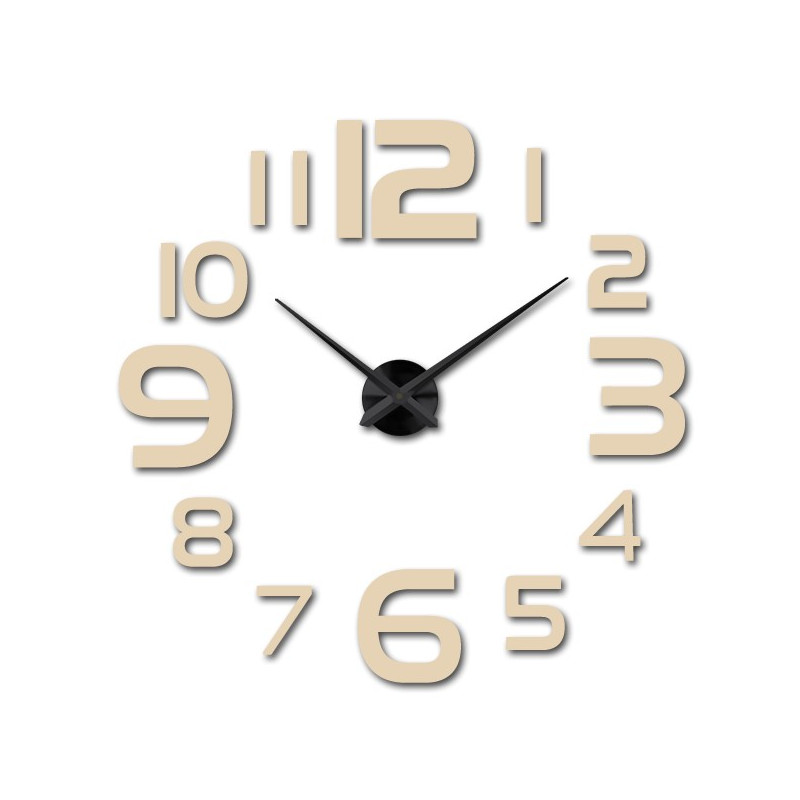 Große Wanduhr - moderne 3D Wanduhr zum Aufkleben. Wanduhren für die Küche und Wanduhren für das Wohnzimmer!