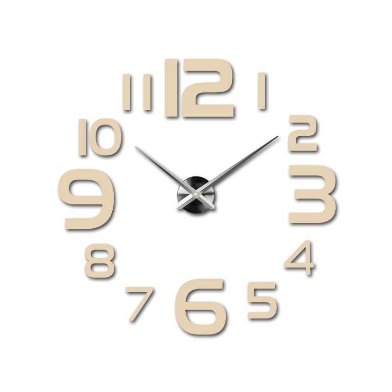 Große Wanduhr - moderne 3D Wanduhr zum Aufkleben. Wanduhren für die Küche und Wanduhren für das Wohnzimmer!