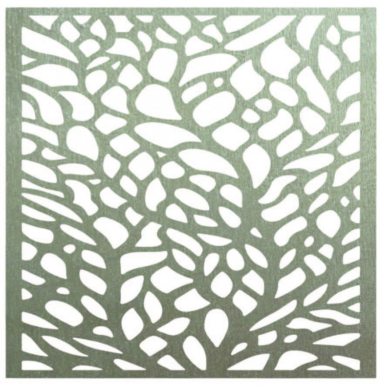 Geschnitztes Bild an der Wand eines hölzernen Sperrholzes KLIDKK