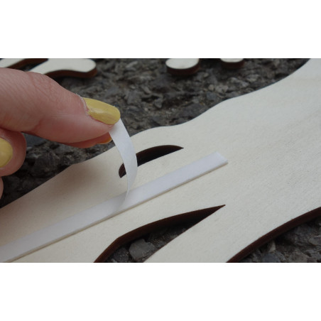 Geschnitztes Holzwandbild aus Sperrholz LISSER