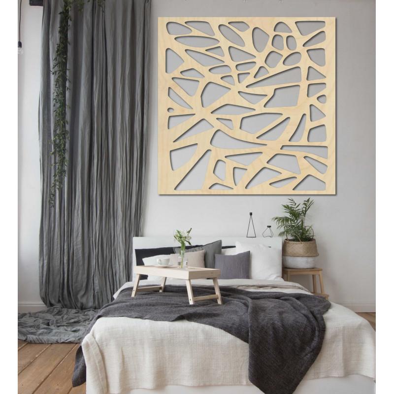 Geschnitztes Wandgemälde aus Holzsperrholz HORLAT