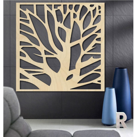 Geschnitzte Wandmalerei aus Sperrholz HORLATF