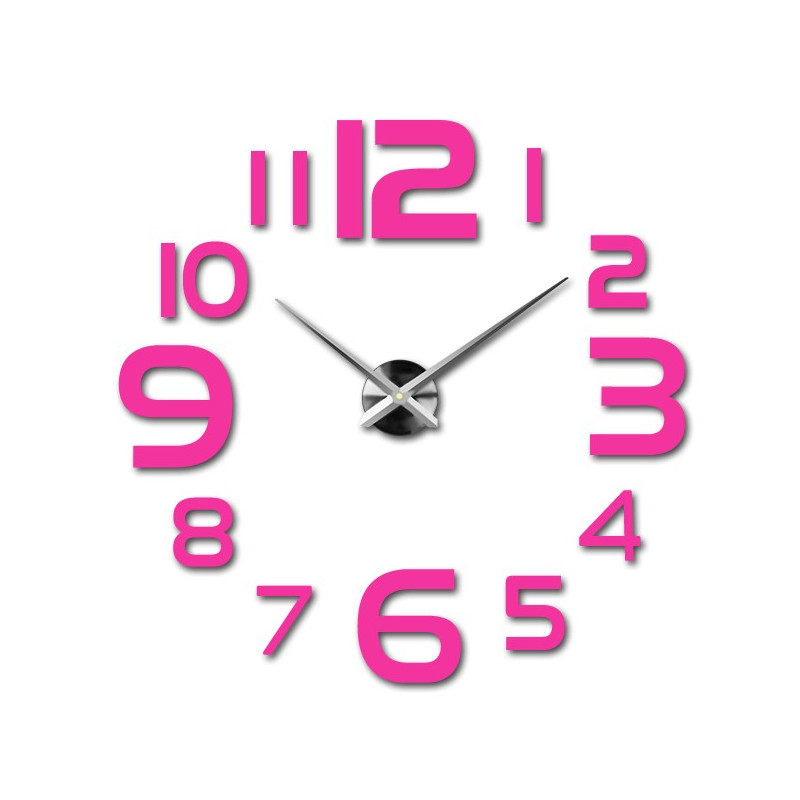 Große Wanduhr - moderne 3D Wanduhr zum Aufkleben. Wanduhren für die Küche und Wanduhren für das Wohnzimmer!