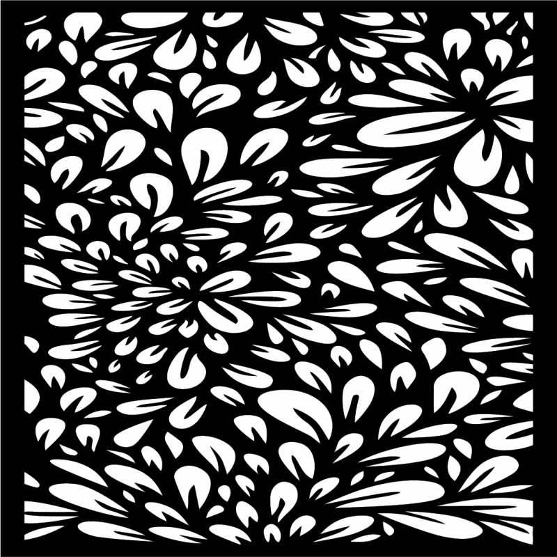 Geschnitztes Sperrholz Wandbild Blume HORLILG