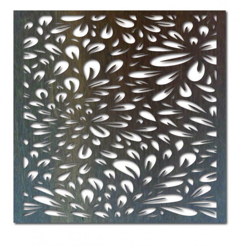 Geschnitztes Sperrholz Wandbild Blume HORLILG