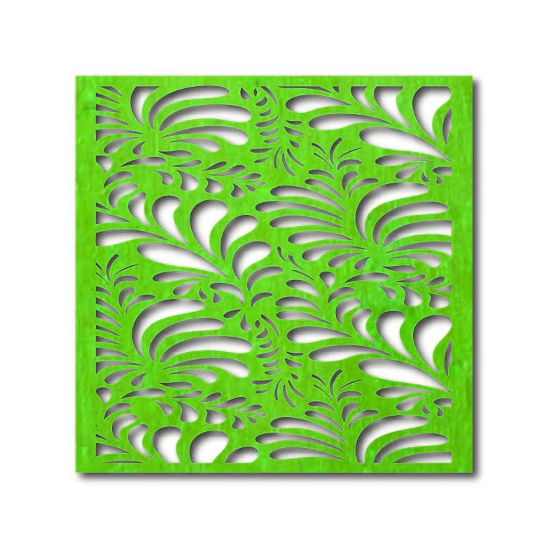 Geschnitztes Sperrholz Wandbild Blume LUPENE