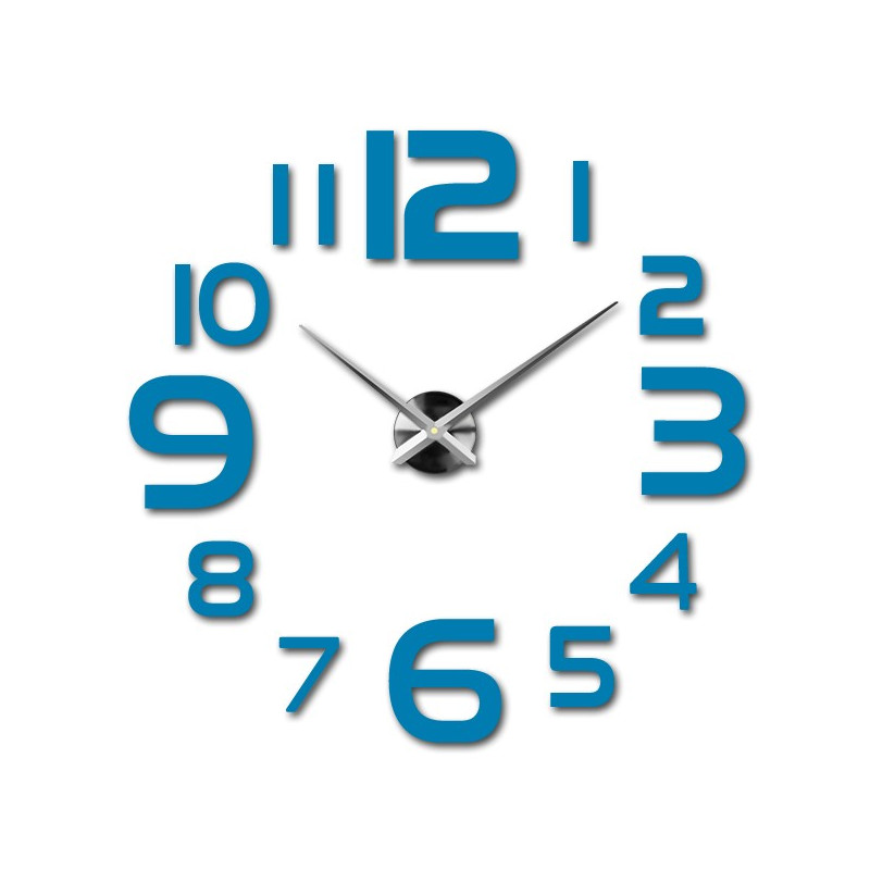 Große Wanduhr - moderne 3D Wanduhr zum Aufkleben. Wanduhren für die Küche und Wanduhren für das Wohnzimmer!