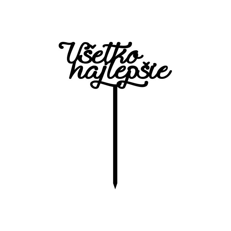 Kunststoff-Tortenrille Alles Gute Maße 138 x 180 mm