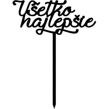 Kunststoff-Tortenrille Alles Gute Maße 138 x 180 mm