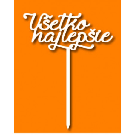 Kunststoff-Tortenrille Alles Gute Maße 138 x 180 mm