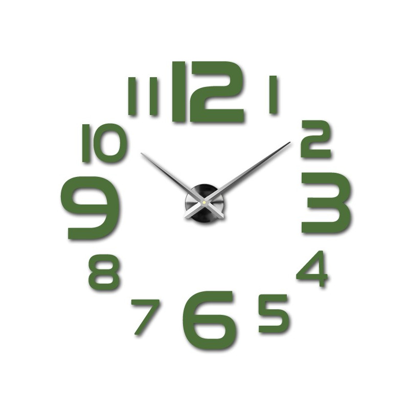 Große Wanduhr - moderne 3D Wanduhr zum Aufkleben. Wanduhren für die Küche und Wanduhren für das Wohnzimmer!
