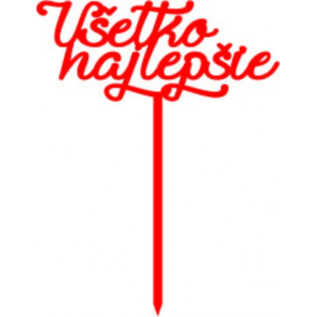 Kunststoff-Tortenrille Alles Gute Maße 138 x 180 mm