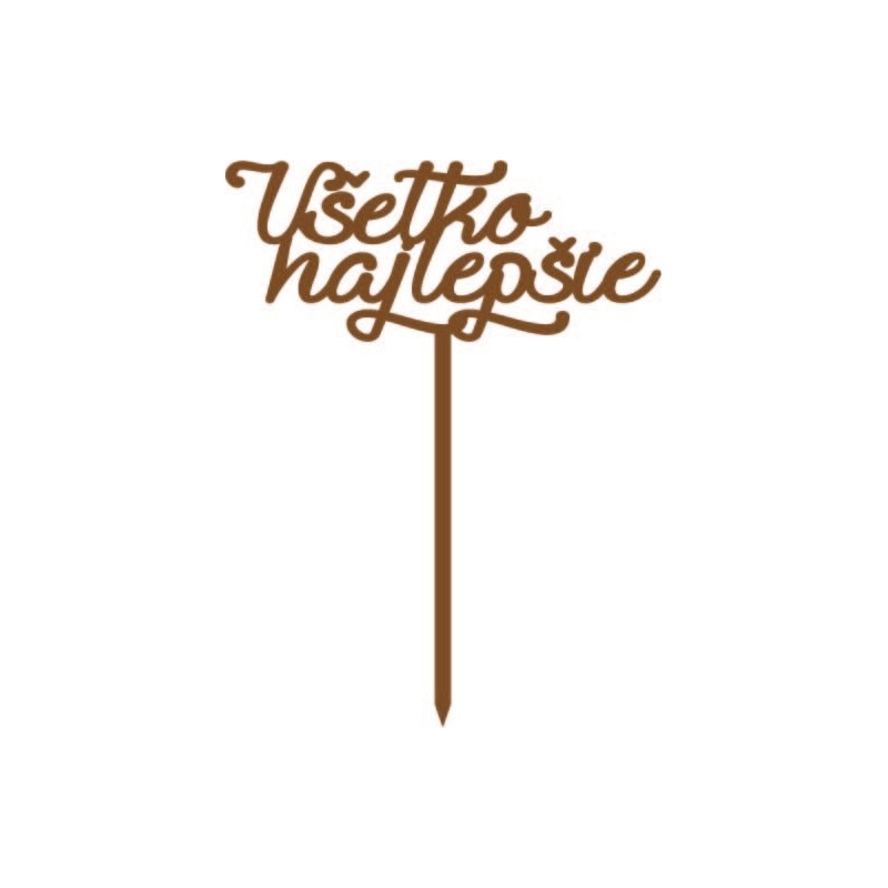 Kunststoff-Tortenrille Alles Gute Maße 138 x 180 mm