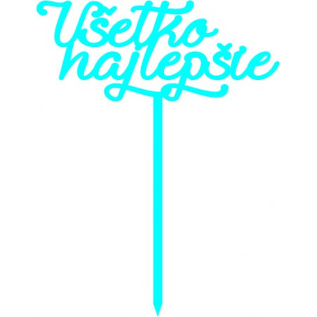 Kunststoff-Tortenrille Alles Gute Maße 138 x 180 mm