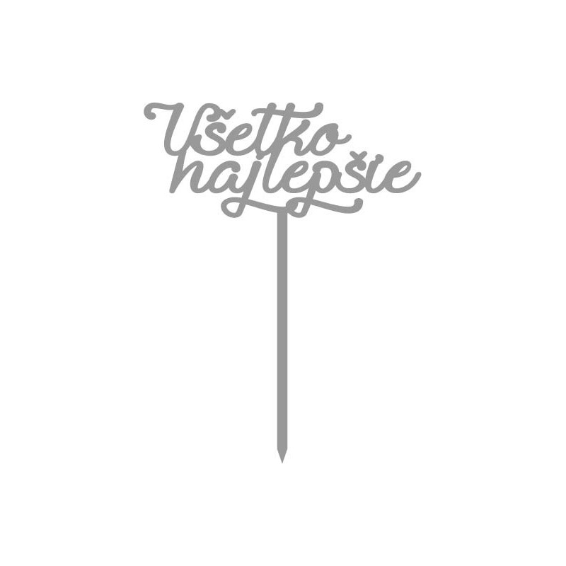 Kunststoff-Tortenrille Alles Gute Maße 138 x 180 mm