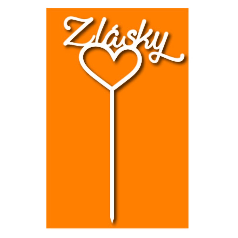 Kunststoff Liebe Kuchen Topper Dimension 130 x 180 mm