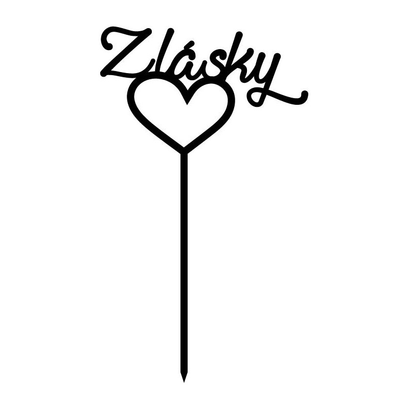 Kunststoff Liebe Kuchen Topper Dimension 130 x 180 mm