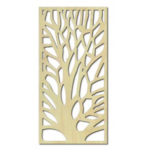 Wandbild aus Sperrholz geschnitzt Baum GUTE 2