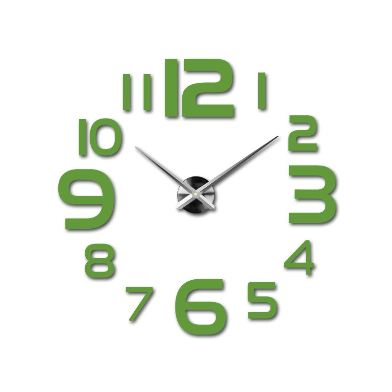 Große Wanduhr - moderne 3D Wanduhr zum Aufkleben. Wanduhren für die Küche und Wanduhren für das Wohnzimmer!
