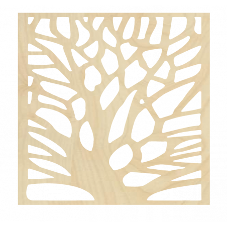 Geschnitztes Wandbild aus Walnussholz-Sperrholz Geschnitztes Wandbild aus Walnussholz-Sperrholz