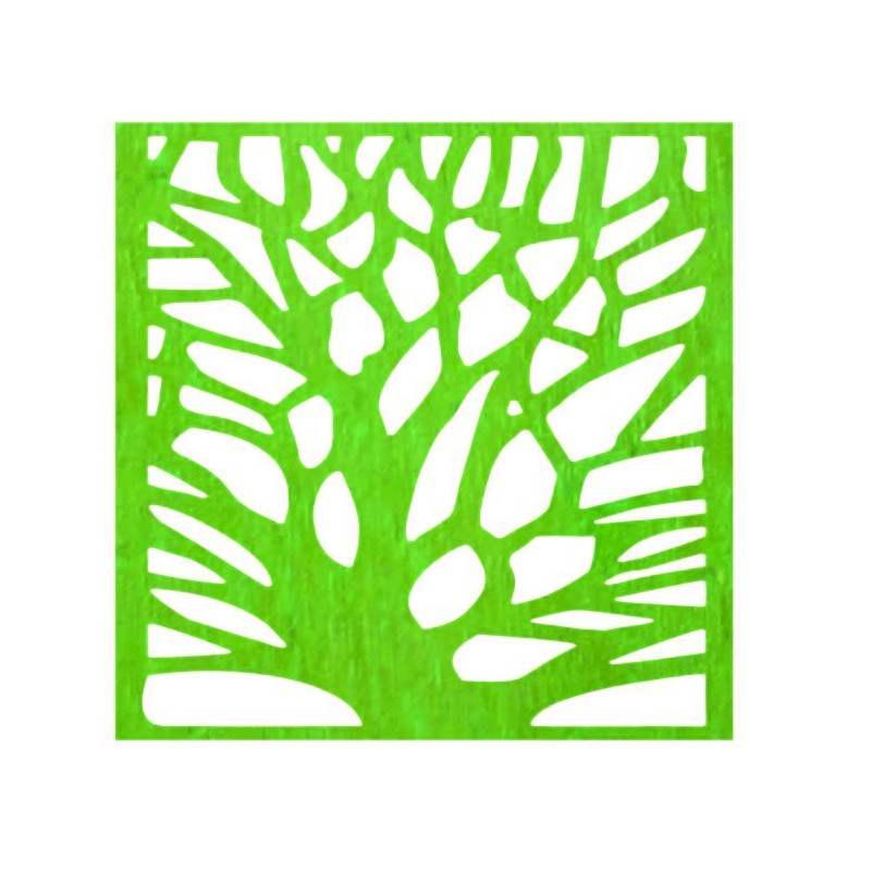 Geschnitztes Wandbild aus Walnussholz-Sperrholz