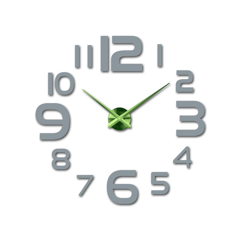 Große Wanduhr - moderne 3D Wanduhr zum Aufkleben. Wanduhren für die Küche und Wanduhren für das Wohnzimmer!