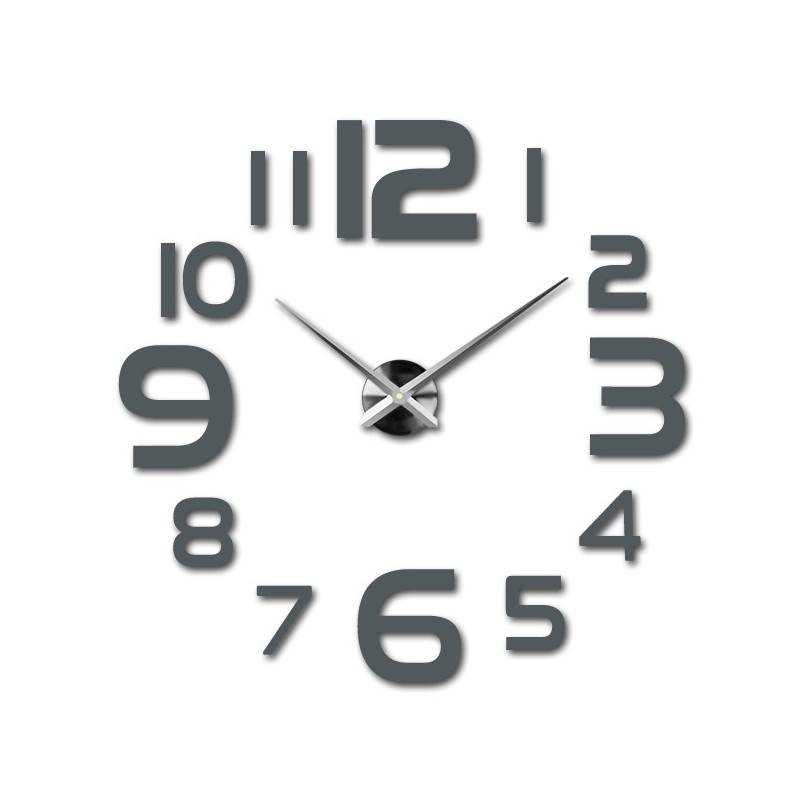 Große Wanduhr - moderne 3D Wanduhr zum Aufkleben. Wanduhren für die Küche und Wanduhren für das Wohnzimmer!