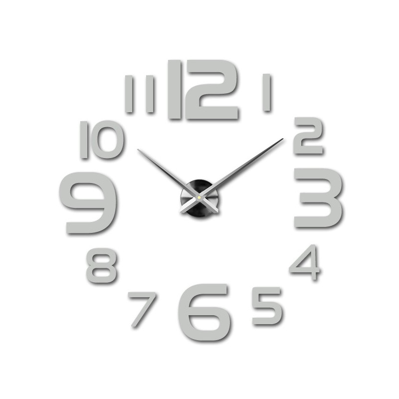 Große Wanduhr - moderne 3D Wanduhr zum Aufkleben. Wanduhren für die Küche und Wanduhren für das Wohnzimmer!