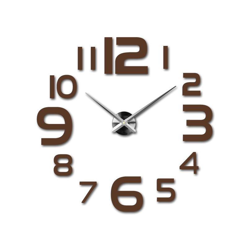 Große Wanduhr - moderne 3D Wanduhr zum Aufkleben. Wanduhren für die Küche und Wanduhren für das Wohnzimmer!