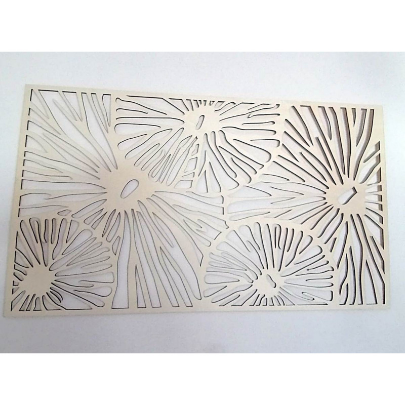 Abstrakte Holzmalerei an der Wand  aus Sperrholz 3D