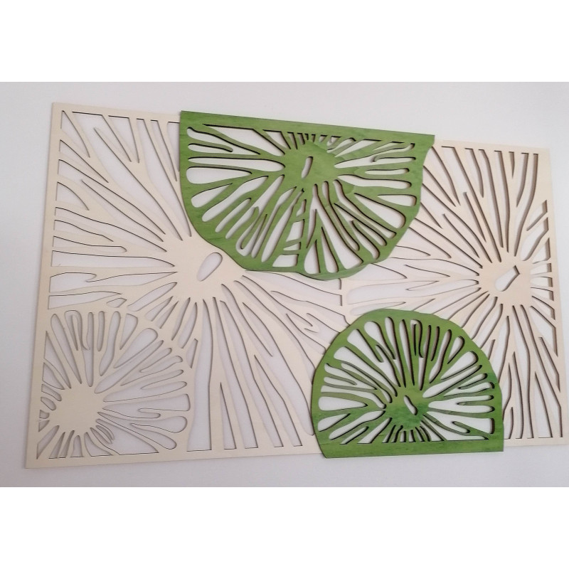 Geschnitztes Sperrholz Bild Baum original Pappel