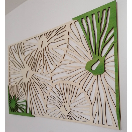 Geschnitztes Holz Sperrholz Bild Baum original Pappel