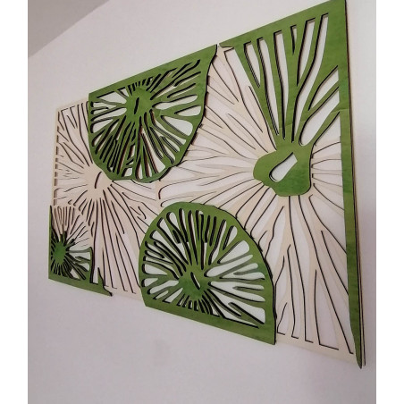 Geschnitztes Holz Sperrholz Bild Baum original Pappel