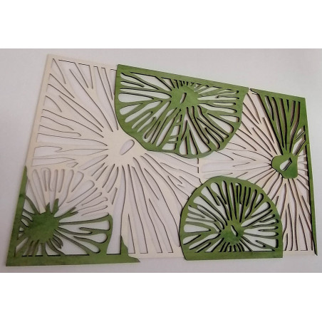 Geschnitztes Holz Sperrholz Bild Baum original Pappel