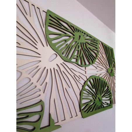 Geschnitztes Holz Sperrholz Bild Baum original Pappel