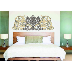 3D-geschnitztes Bild aus Sperrholz, Rückseite Pappel 2