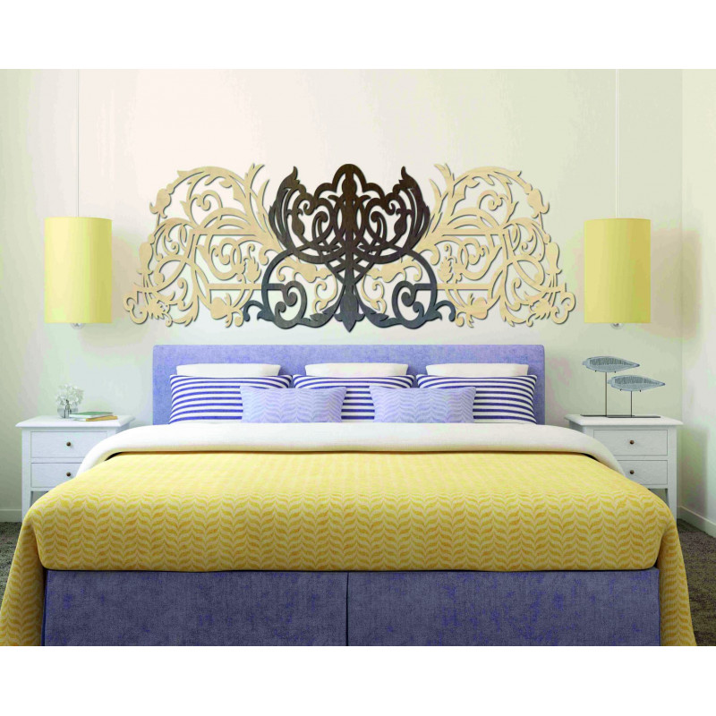 3D-geschnitztes Bild aus Sperrholz, Rückseite Pappel