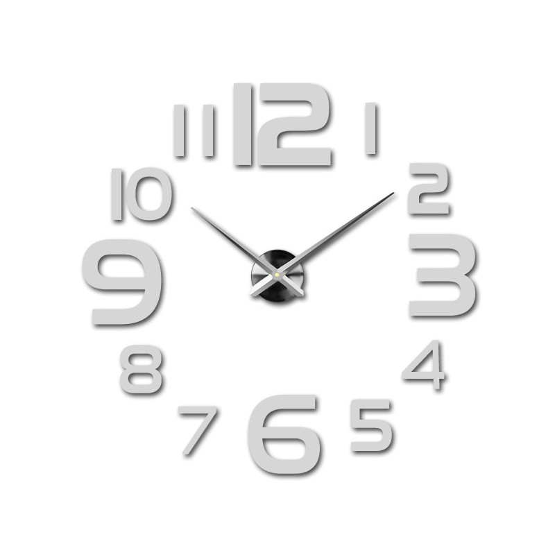 Große Wanduhr - moderne 3D Wanduhr zum Aufkleben. Wanduhren für die Küche und Wanduhren für das Wohnzimmer!