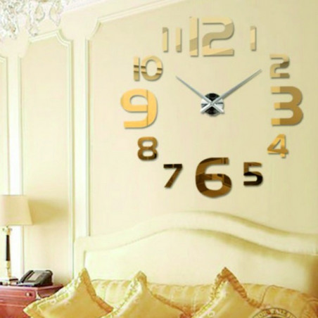 Große Wanduhr - moderne 3D Wanduhr zum Aufkleben. Wanduhren für die Küche und Wanduhren für das Wohnzimmer! Große Wanduhr - moderne 3D Wanduhr zum Aufkleben. Wanduhren für die Küche und Wanduhren für das Wohnzimmer!