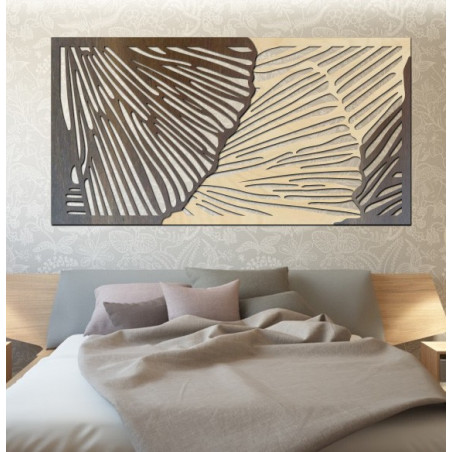 Geschmackvolles 3D-Wandbild aus Sperrholz Geschmackvolles 3D-Wandbild aus Sperrholz