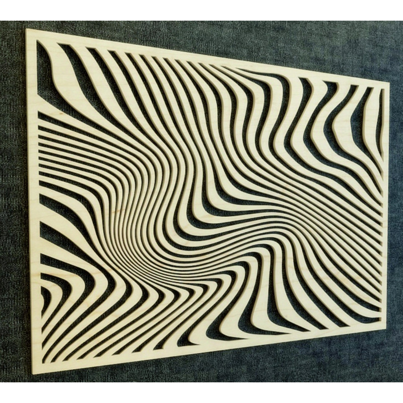 Magisches Wandbild aus Sperrholz