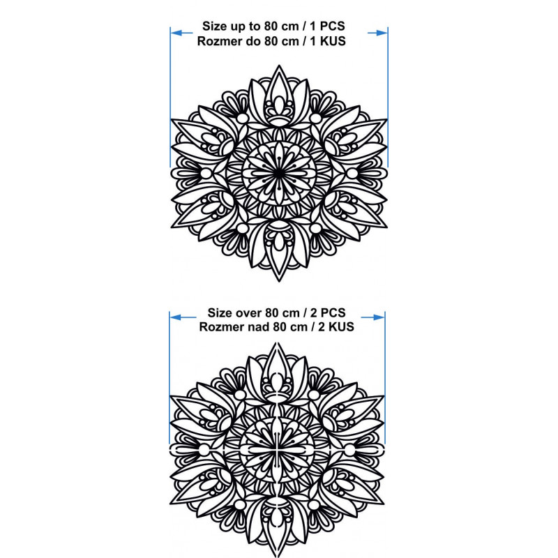Modernes Mandala an der Wand - MONKA