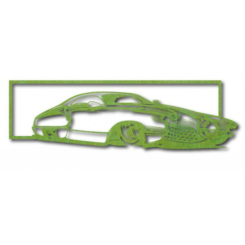 Exklusives Bild an der Wand eines Autos aus...