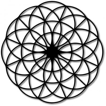 Magisches Holzmandala an der Wand - Kreise I Durchmesser FI 50, 60, 70, 80, 90, cm