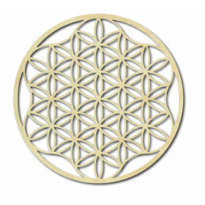 Ein Bild eines Mandalas auf einer Sperrholzwand bis 120 cm 2