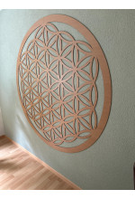 Photo from customer for Wandmandala aus Holz Blume des Lebens - PERTON